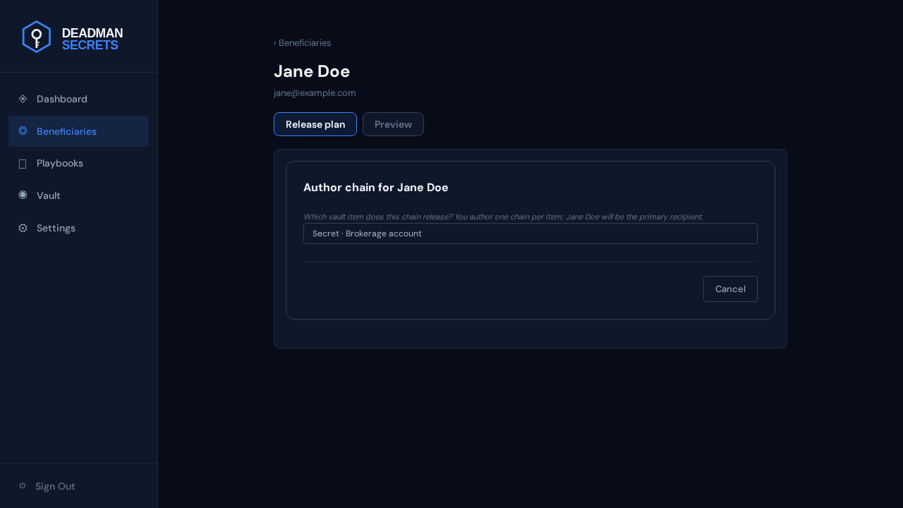 Step 4: Pick the item this release delivers.