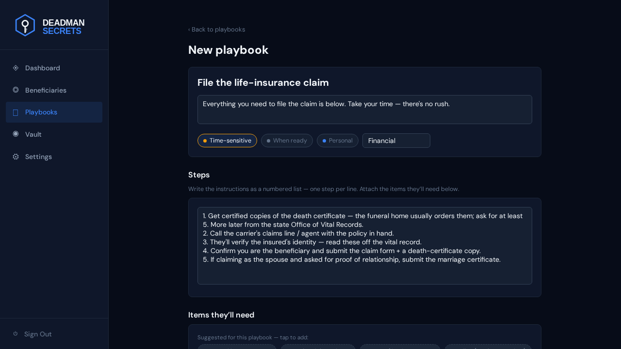 Step 2: Set a clear title, an orientation note, and an urgency.
